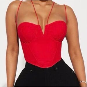 Fashion Nova Red Strappy Camisole